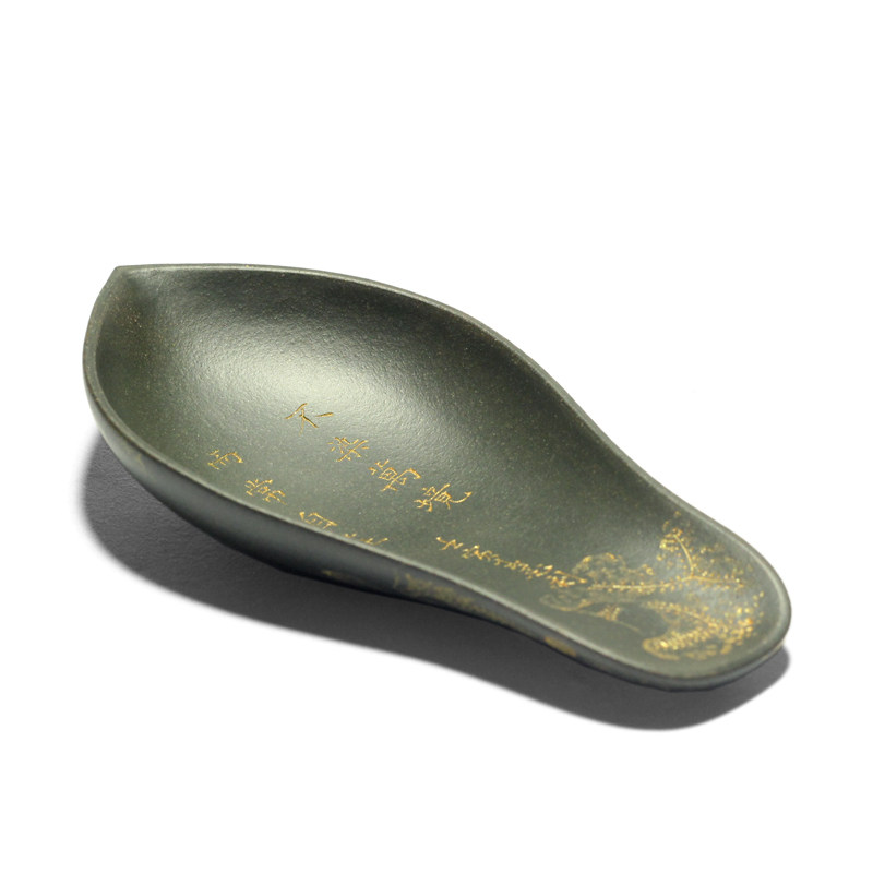 宜兴紫砂刘景景人全手把件茶则