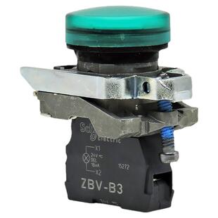 正品进口施耐德220V指示灯ZBV信号灯XB4BVB1 BVM3一B4 M5 6 DC24V