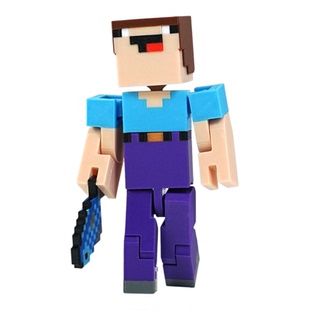 我的世界烦人村民菜鸟Derp手办MC周边3D打印可动人偶9关节超可动