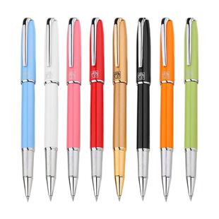 pimio毕加索宝珠笔916马拉加签字笔商务办公签名笔学生用练字笔高档金属宝珠笔黑色碳素笔礼盒装礼品笔刻字