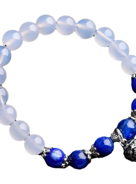 云海石配蓝绒晶紫冰银石碑结印