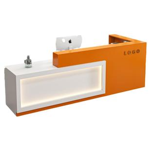 简约现代公司前台接待台球厅吧台奶茶店理发店铺收银台小型柜台桌