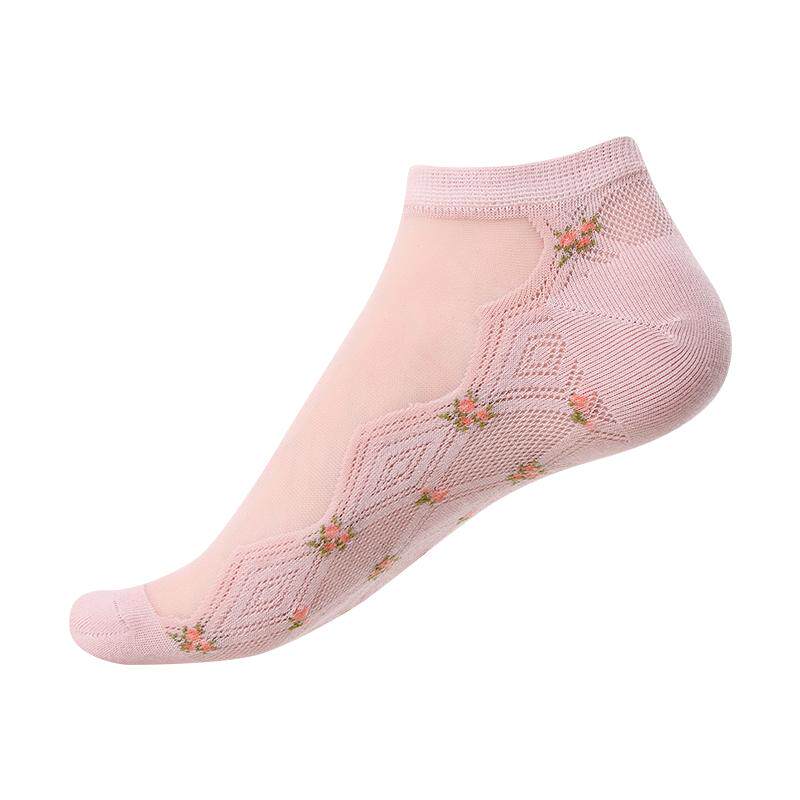 丝袜棉底7A抗菌夏季薄款女船袜