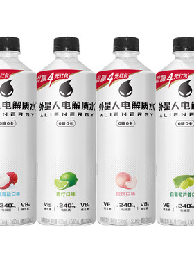 外星人电解质水0糖0卡整箱15瓶