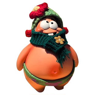 好朋友派大星手办卡通可爱玩偶玩具傻笑光屁股潮玩礼物桌面摆件