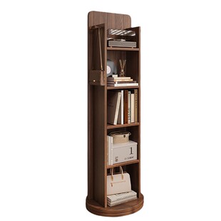 旋转穿衣镜衣帽架书架一体全身镜落地镜家用可移动卧室杂志试衣镜