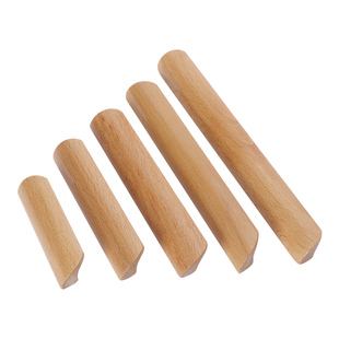 原木单孔抽屉拉手圆球方形卡通木头木质橱柜衣柜门儿童房实木把手