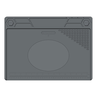 鹿仙子维修台垫隔热垫手机电脑维修工作台桌垫硅胶垫子焊接工作垫