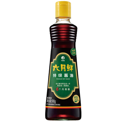 六月鲜特级酱油生抽590g