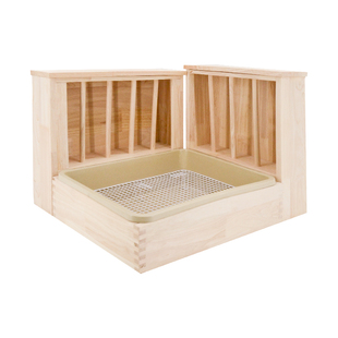 现货升级版UMI直肠乐兔子草架厕所定制便捷草架二合一 荷兰猪便盆