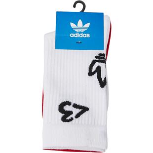 Adidas/阿迪达斯正品三叶草当季新款男女CREW SOCK 2PP袜子H51010