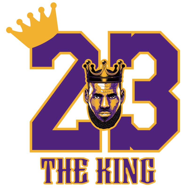 原创NBA湖人队总冠军詹姆斯23james篮球明星king球迷定制汽车贴纸