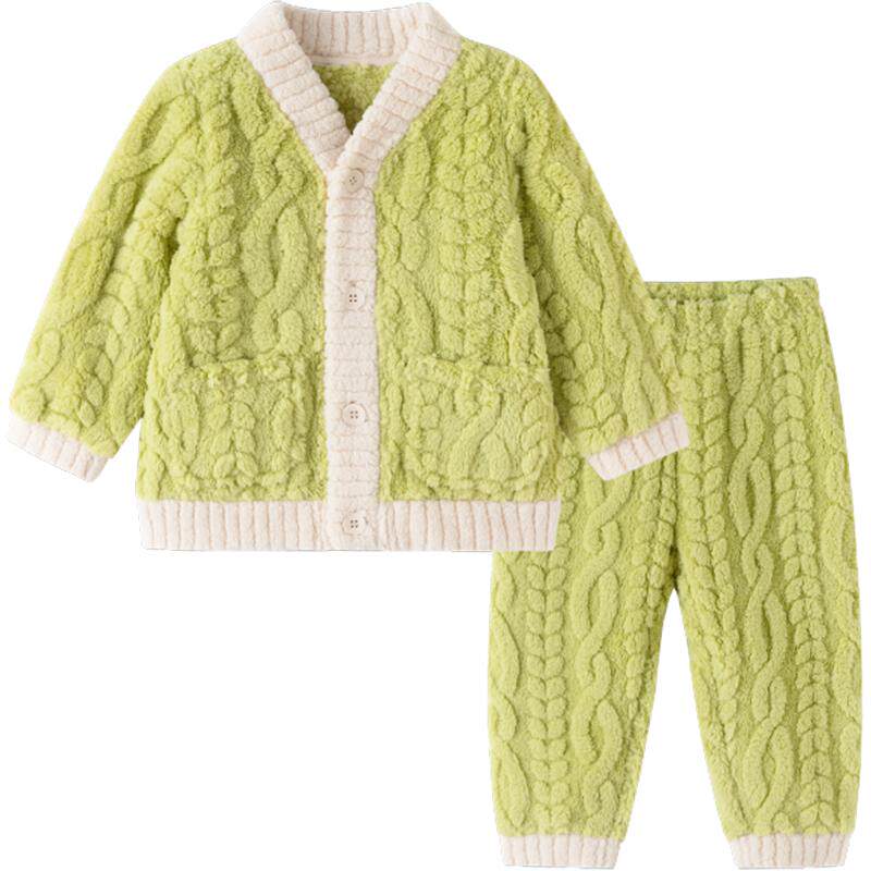 巴拉巴拉balaOne儿童家居服套装男童女童2025冬季新款珊瑚绒保暖