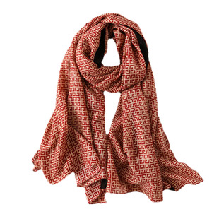 韩国外贸单围巾女春秋夏天薄防晒丝巾长款棉麻文艺清新纱巾披肩