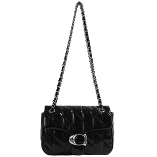 包包女2025秋冬新款小众高级感链条包时尚单肩斜挎小包菱格小方包