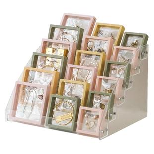 首饰展示架防氧化手饰品收纳盒透明pe膜耳环耳钉耳饰项链手镯神器
