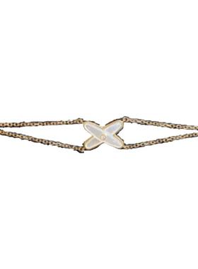 尚美伯爵贝母18K金交叉手链女