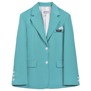 西装外套女秋季复古宽松廓形显瘦网红宽肩时髦炸街高级感小西服潮