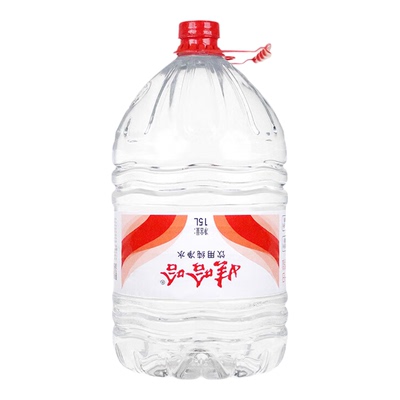 娃哈哈大桶水15L*10桶纯净水 带手提 非矿泉水一次性大桶泡茶水
