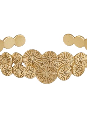 HERBE合璧 松间 团松朵朵手镯 簇拥着化作环绕腕间的一道金色林影