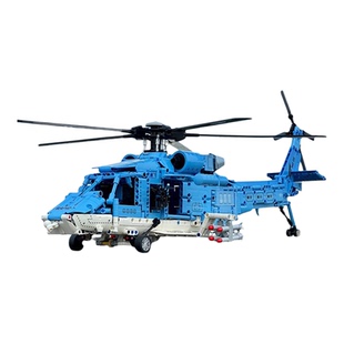 高级男孩玩具鱼鹰运输直升机战斗机儿童益智拼装积木男孩新年玩具