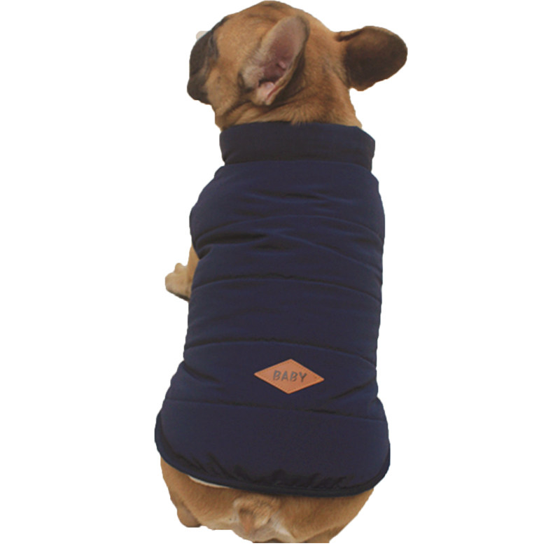 法国斗牛犬衣服宠物棉衣八哥沙皮胖狗狗秋冬装法斗英斗马甲棉背心