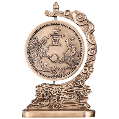 创意招财装饰品摆件家居客厅硬币