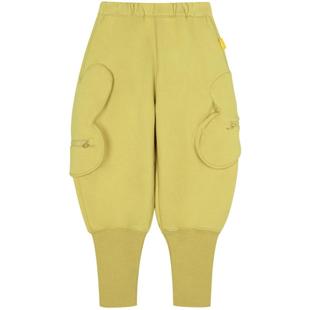 woobaby儿童裤子秋冬新款男女童装外穿长裤加绒加厚