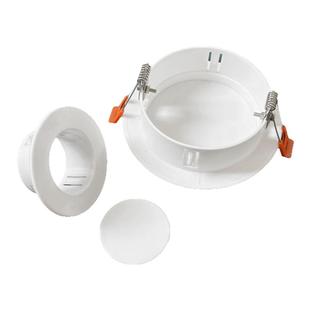 空调孔装饰盖天花吊顶筒灯遮丑盖75圆形检修口玻璃洞烟道口封堵盖