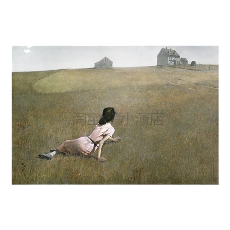 安德鲁怀斯油画 海风窗户 人和地方 装饰画心油画布打印定制画芯