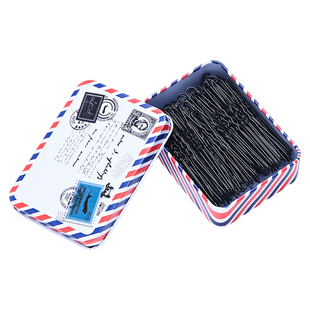 黑色u型夹丸子头卡子盘发造型固定盘头发卡插针头发夹子头饰发夹