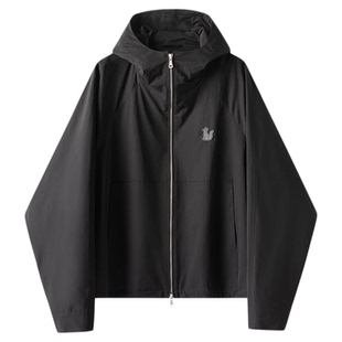 【限时清仓】威廉福克斯插肩袖连帽双拉链短款防风外套夹克男