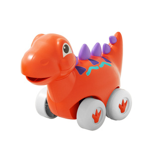 宝丽恐龙玩具套装儿童霸王龙三角龙仿真动物模型宝宝回力小车男孩