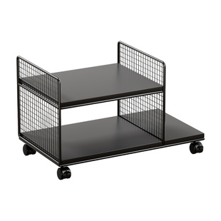 可移动台式电脑主机托架桌下打印机置物架办公桌工位收纳架子支架