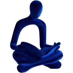 读书人物书档意式极简摆件艺术客厅电视柜房家居装饰品小众高级感