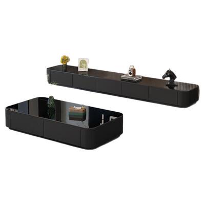 岩板电视柜落地客厅家用2026新款轻奢高级小户型茶几电视机柜组合