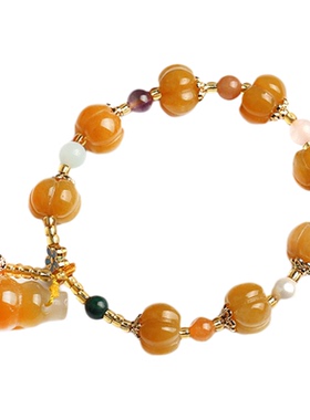 金丝玉手链鼓珠南瓜珠葫芦手串珠