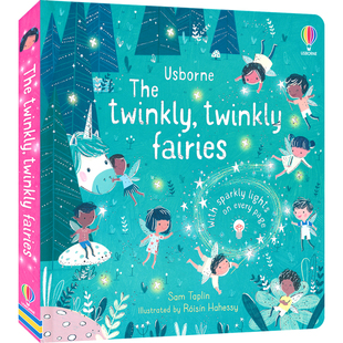 Usborne The Twinkly, twinkly fairies 闪闪发光小仙女 发光书 英文启蒙 纸板书 玩具书 亲子读物 3岁+ 英文原版进口图书