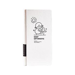 莱恩纸品weeks手账本简约ins风小白手帐本A6周计划随身便携口袋本可爱小号女生款少女心方格笔记本子