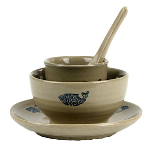 土碗土陶碗酒饭碗吃面火锅蒸菜喝茶碗农家粗陶餐具扣肉包邮