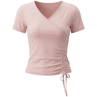舞蹈服套装古典舞练功服现代跳舞短袖上衣女成人修身阔腿飘逸裤子