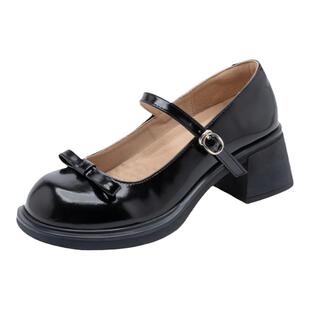 【断码清仓】告白贰化雾语圆头少女仙蝴蝶结JK甜美风玛丽珍皮鞋