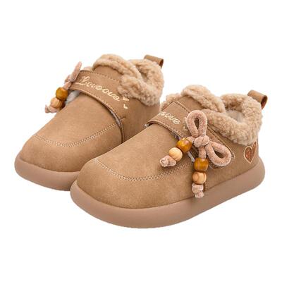 儿童棉鞋加绒加厚保暖软底