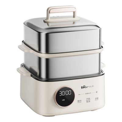 小熊电蒸锅家用2025新款不锈钢蒸笼官方正品蒸煮炖涮多功能一体锅