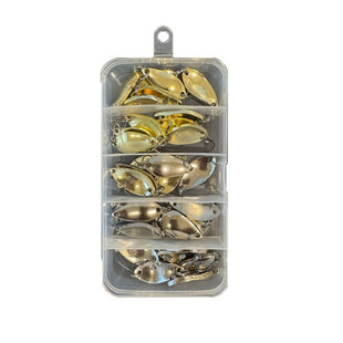 新款马口亮片路亚饵勺型亮片裸片假饵远投白条钓鱼小配件垂钓渔具