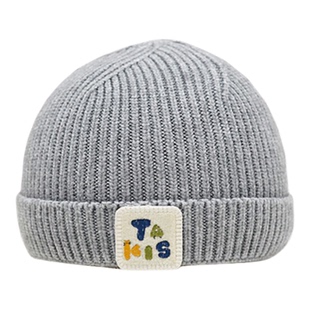 带内衬婴儿毛线帽小月龄宝宝帽子男童针织帽秋冬季新生儿3到6个月