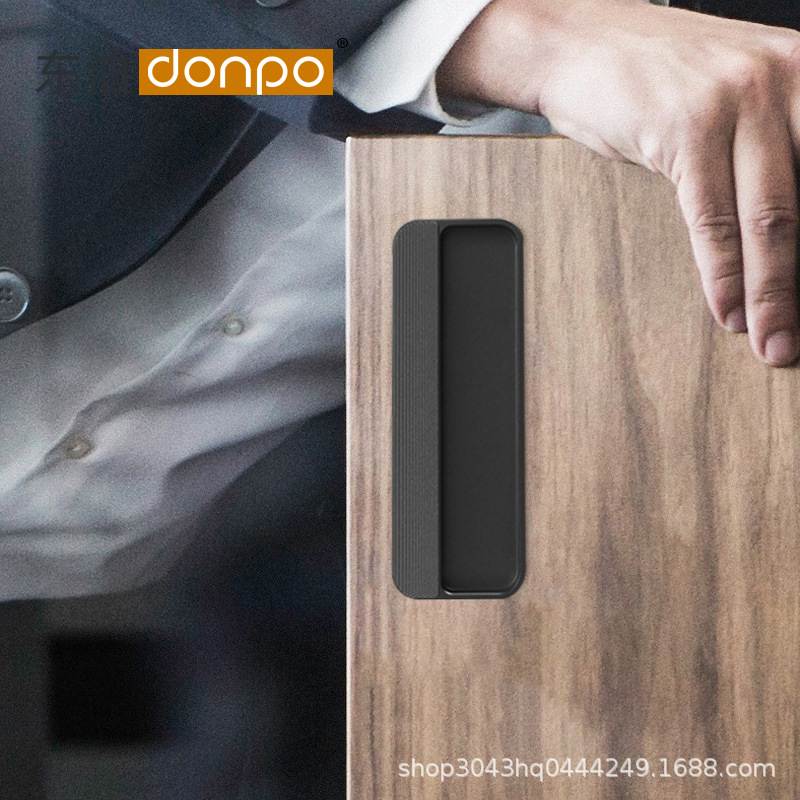 嵌入式衣柜柜门谷仓门抽屉推拉门把手门拉手暗藏扣移隐形手柜子