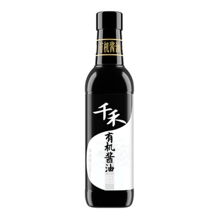 千禾有机酱油0添加500ml头道酿造特级生抽家用炒菜提鲜旗舰店正品