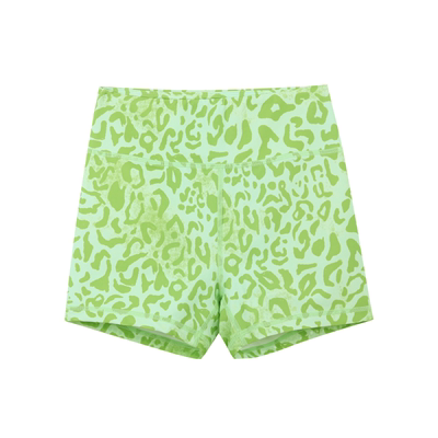 HARDSHIP绿豹纹综合运动跑步短裤