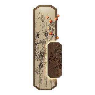 柿柿如意宋代宋式美学挂画新中式玄关装饰画禅意壁画高级感壁灯画